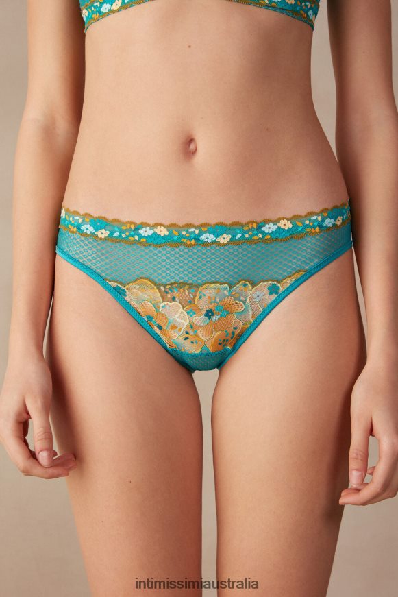 Intimissimi Women 236J-Summer Turquoise Blue Underwear 0RJT48928 Summer Vibes Knickers