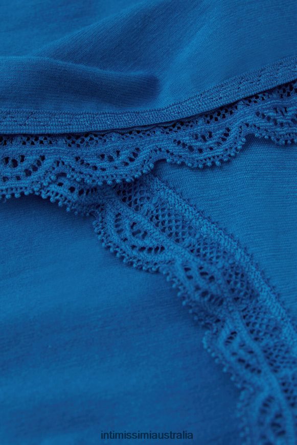 Intimissimi Women 328J-Nautical Blue Underwear 0RJT48916 Cotton and Lace Briefs