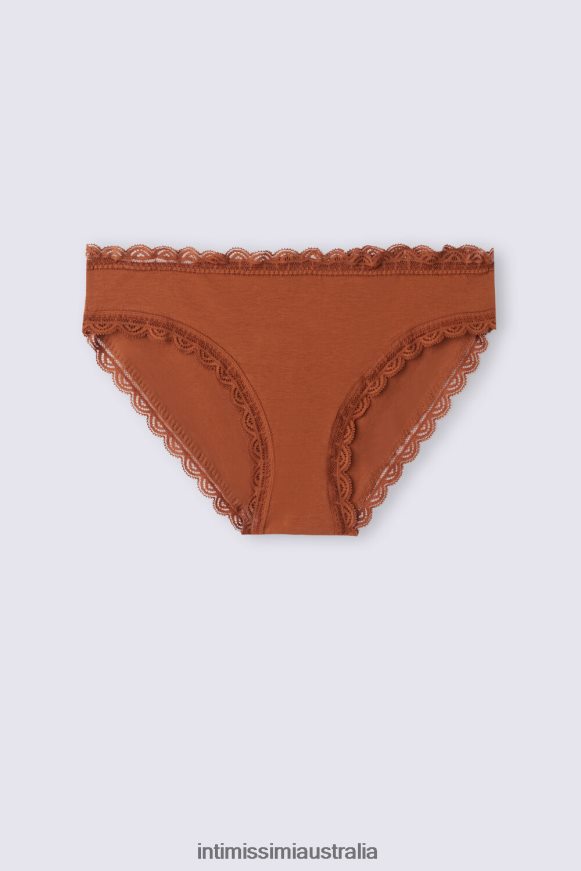 Intimissimi Women 332J-Light Cinnamon Underwear 0RJT48912 Cotton and Lace Briefs