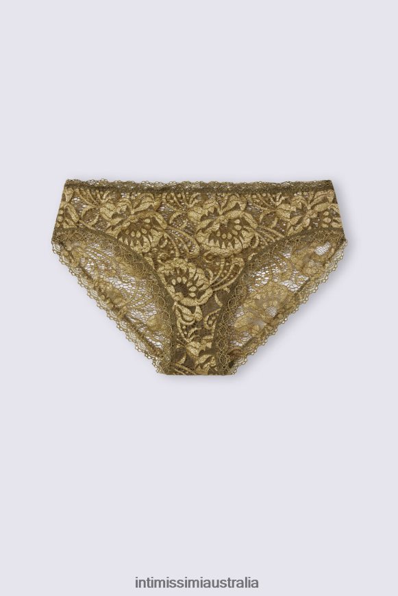Intimissimi Women 333J-Green Moss/Oro Underwear 0RJT48841 Golden Goddess Knickers