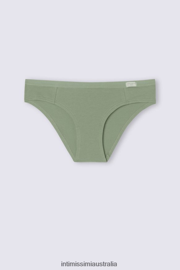Intimissimi Women 344J-Salvia Green Underwear 0RJT48870 Natural Cotton Panties