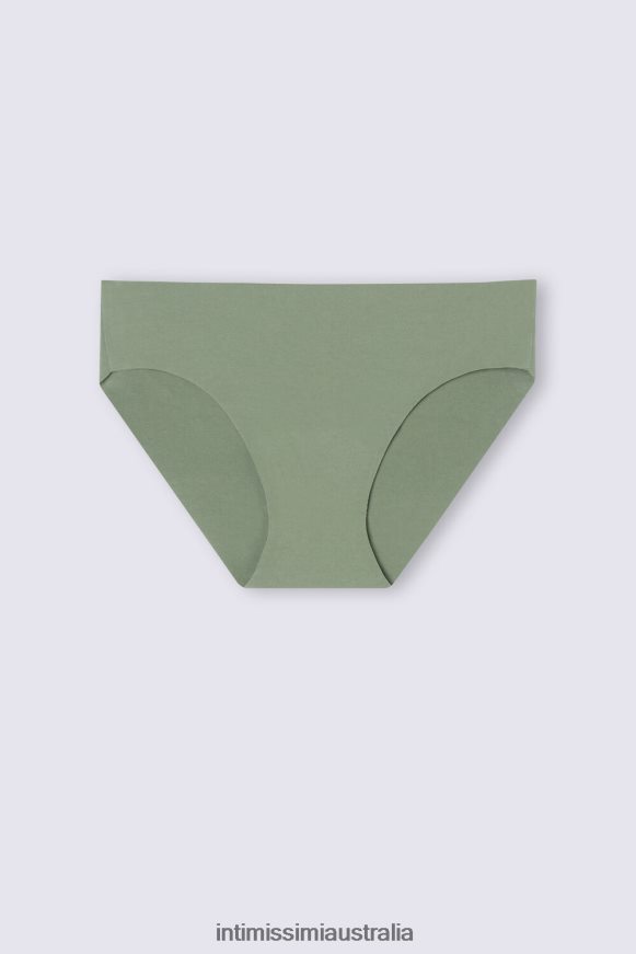Intimissimi Women 344J-Salvia Green Underwear 0RJT48907 Raw-Cut Cotton Briefs
