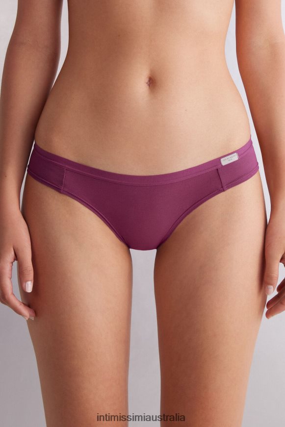Intimissimi Women 345J-Purple Wine Underwear 0RJT48866 Natural Cotton Panties
