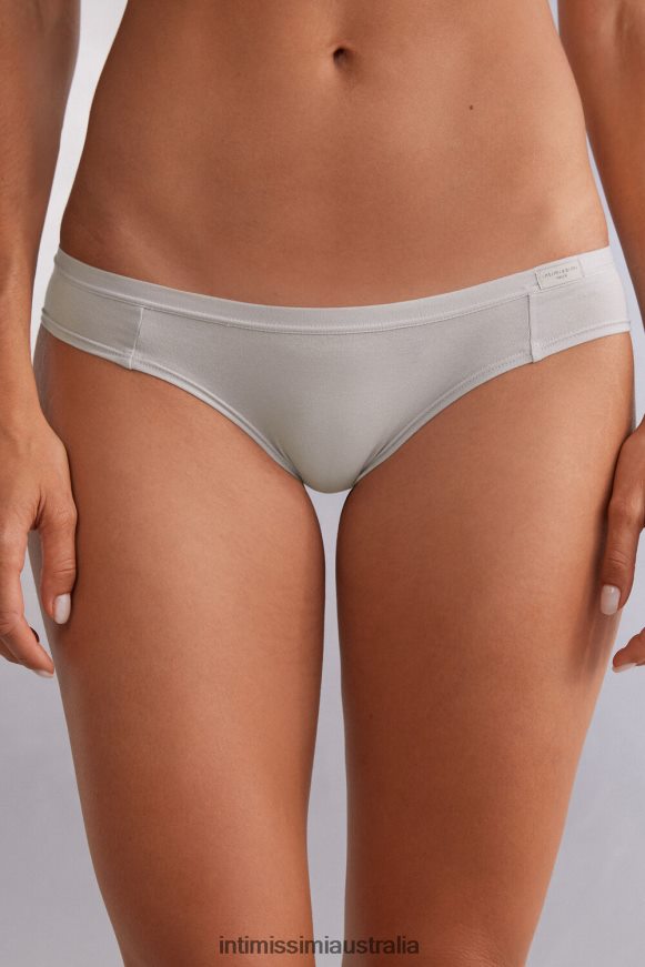Intimissimi Women 347J-Ice Grey Underwear 0RJT48858 Natural Cotton Panties