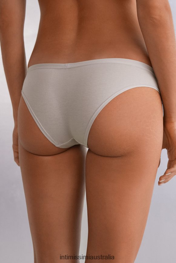 Intimissimi Women 347J-Ice Grey Underwear 0RJT48858 Natural Cotton Panties