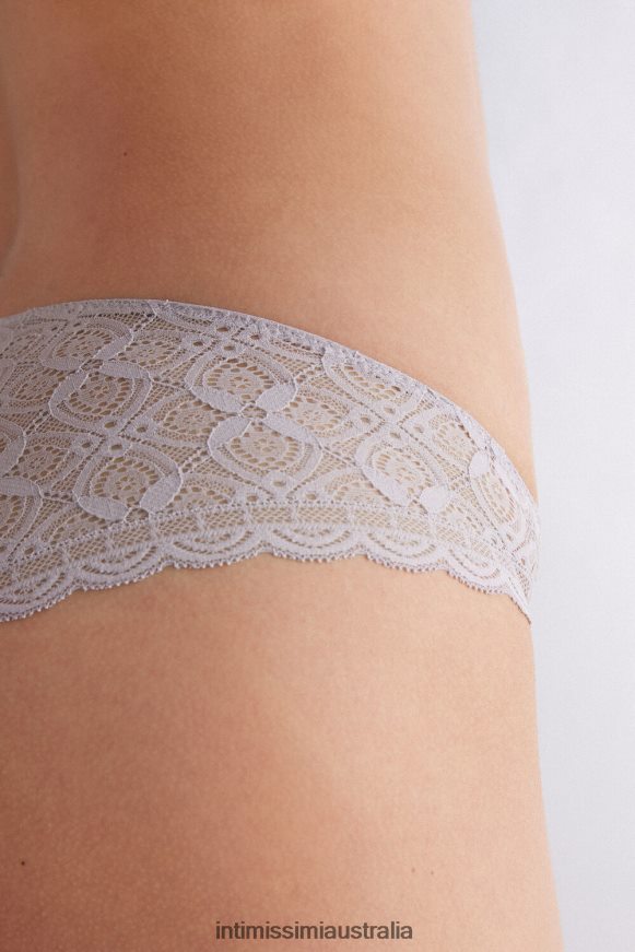 Intimissimi Women 347J-Ice Grey Underwear 0RJT48859 Low-Rise Lace Briefs