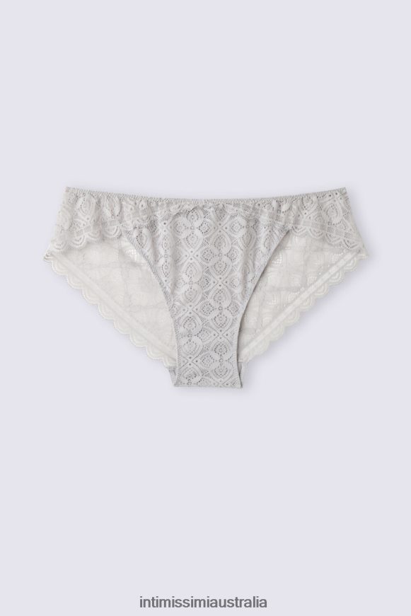 Intimissimi Women 347J-Ice Grey Underwear 0RJT48859 Low-Rise Lace Briefs
