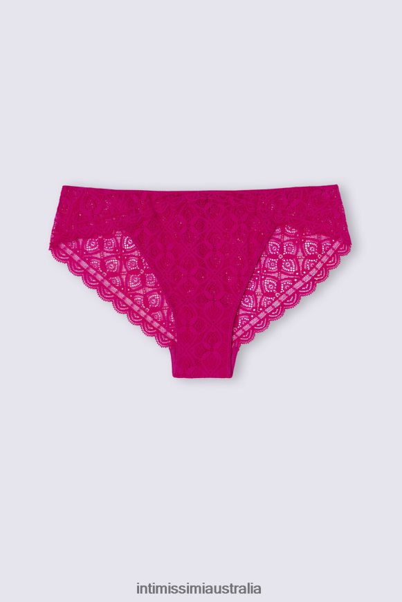 Intimissimi Women 348J-Purple Orchid Underwear 0RJT48855 Low-Rise Lace Briefs