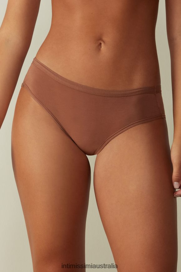 Intimissimi Women 502I-Dark Beige Underwear 0RJT481140 Ultralight Supima Cotton Briefs