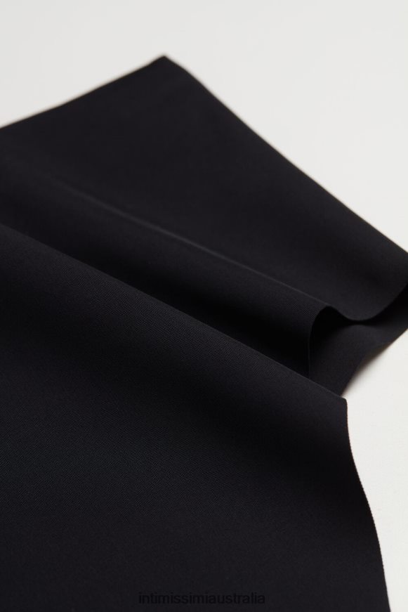 Intimissimi Women 019-Black Underwear 0RJT481027 High-Waisted Thong in Seamless Ultralight Microfibre