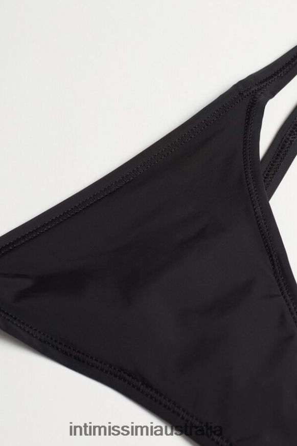 Intimissimi Women 019-Black Underwear 0RJT481102 Ultralight Microfibre G-String with Side Straps
