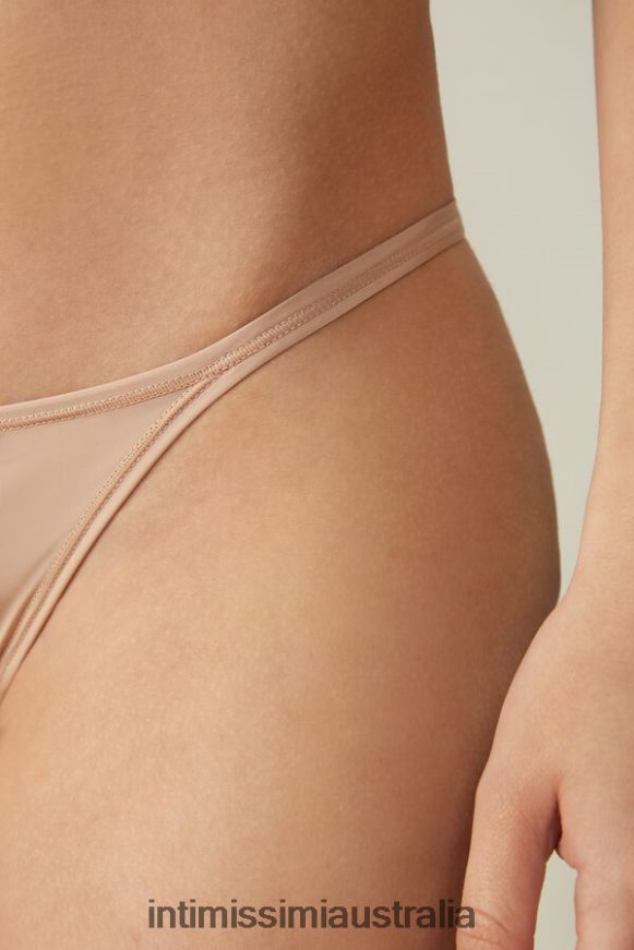 Intimissimi Women 044-Soft Beige Underwear 0RJT481100 Ultralight Microfibre G-String with Side Straps