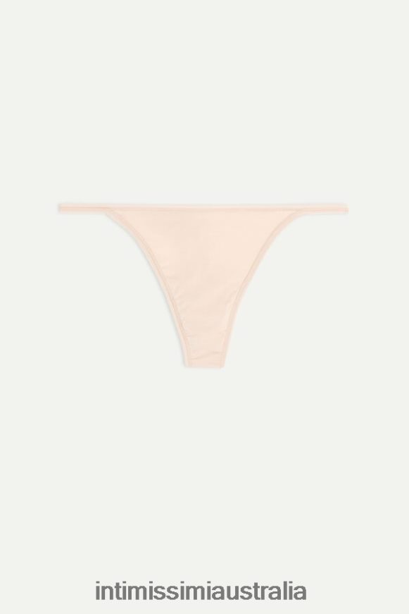 Intimissimi Women 044-Soft Beige Underwear 0RJT481100 Ultralight Microfibre G-String with Side Straps