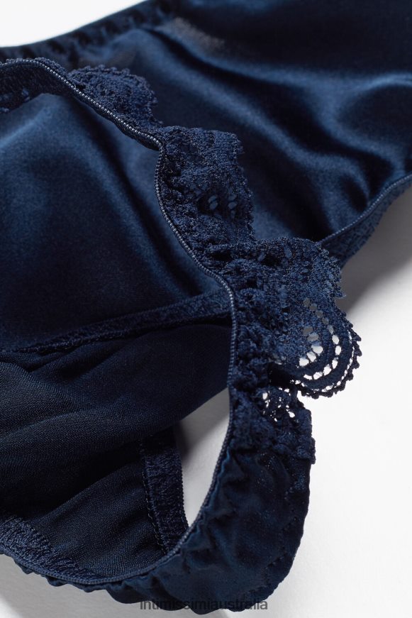 Intimissimi Women 1467-Intense Blue Underwear 0RJT481050 Silk and Lace G-String