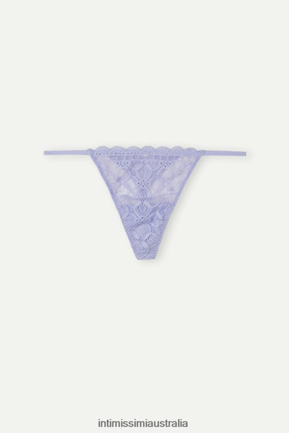 Intimissimi Women 212J-Sweet Lavender Underwear 0RJT48986 Lace Thong with Side Straps