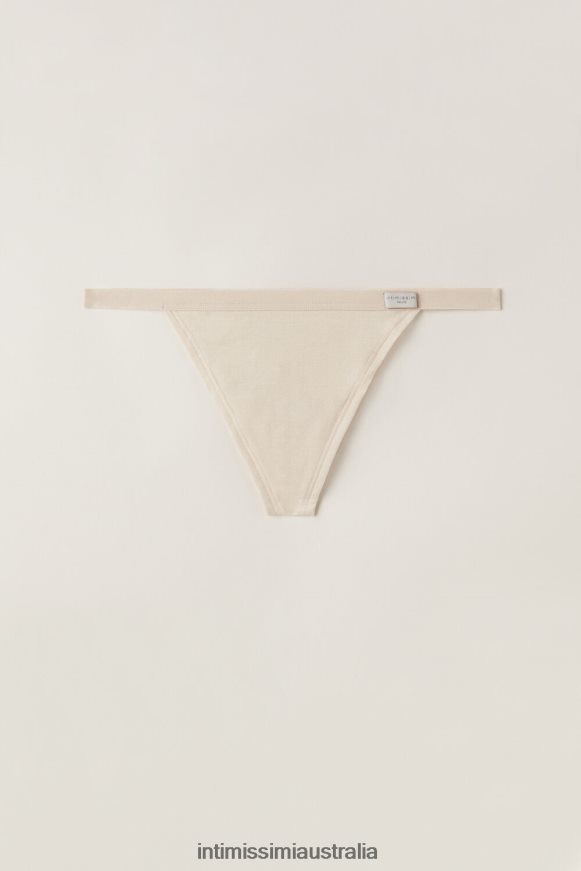 Intimissimi Women 2280-Pink Silk Underwear 0RJT481022 Cotton Thong with Side Straps