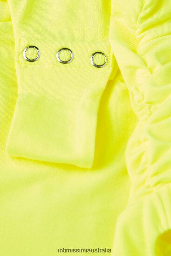 Intimissimi Women 335J-Bright Yellow Apparel 0RJT481210 Pure Joy Micromodal Bodysuit