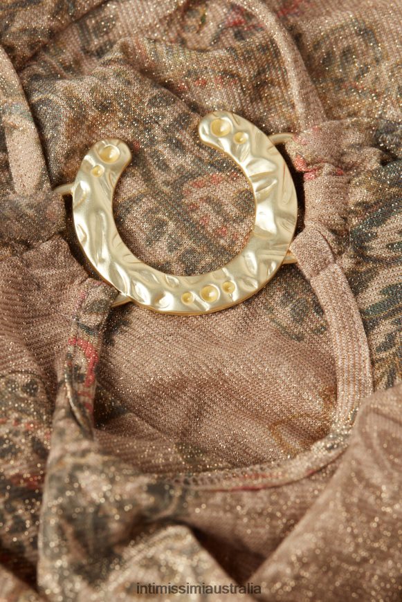 Intimissimi Women 342J-St.Golden Goddess Apparel 0RJT481202 Golden Goddess Jersey Lame Bodysuit