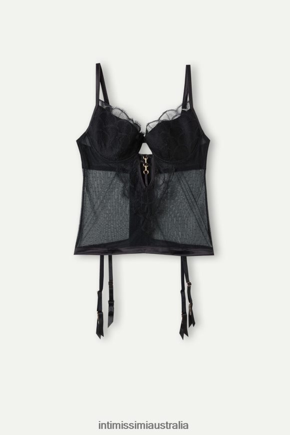 Intimissimi Women 019-Black Apparel 0RJT481219 Pure Charme Carioca Basque