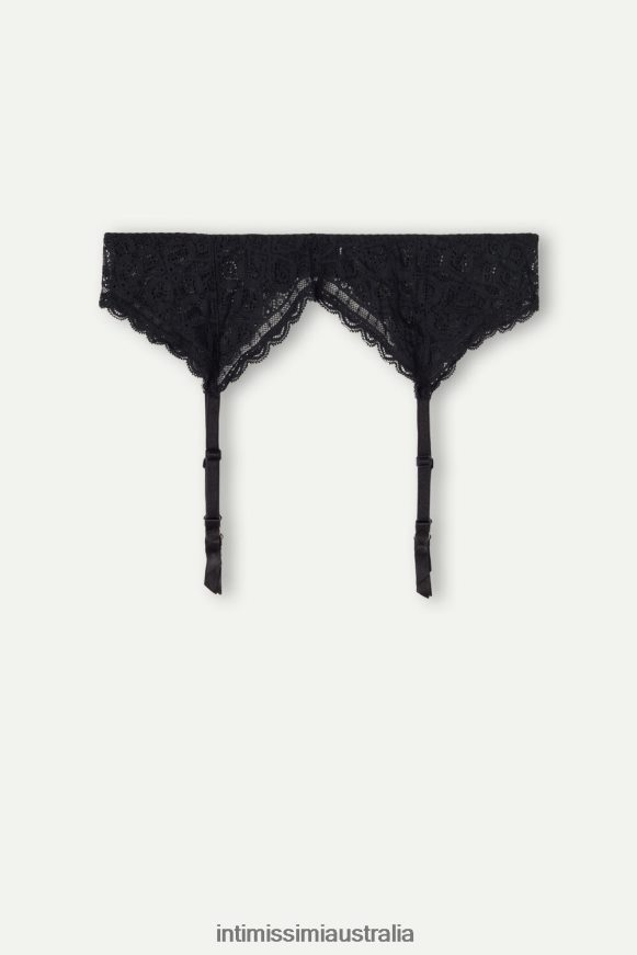 Intimissimi Women 019-Black Apparel 0RJT481232 Lace Suspenders