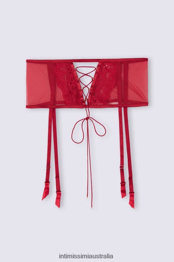 Intimissimi Women 9888-Sealing Wax Red Apparel 0RJT48886 Sinful Fantasies Suspenders