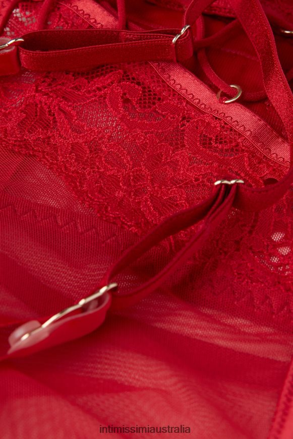Intimissimi Women 9888-Sealing Wax Red Apparel 0RJT48886 Sinful Fantasies Suspenders