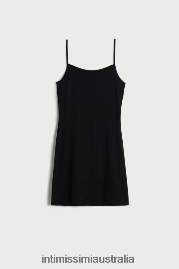 Intimissimi Women 019-Black Apparel 0RJT481241 Ultrafresh Supima Cotton Slip