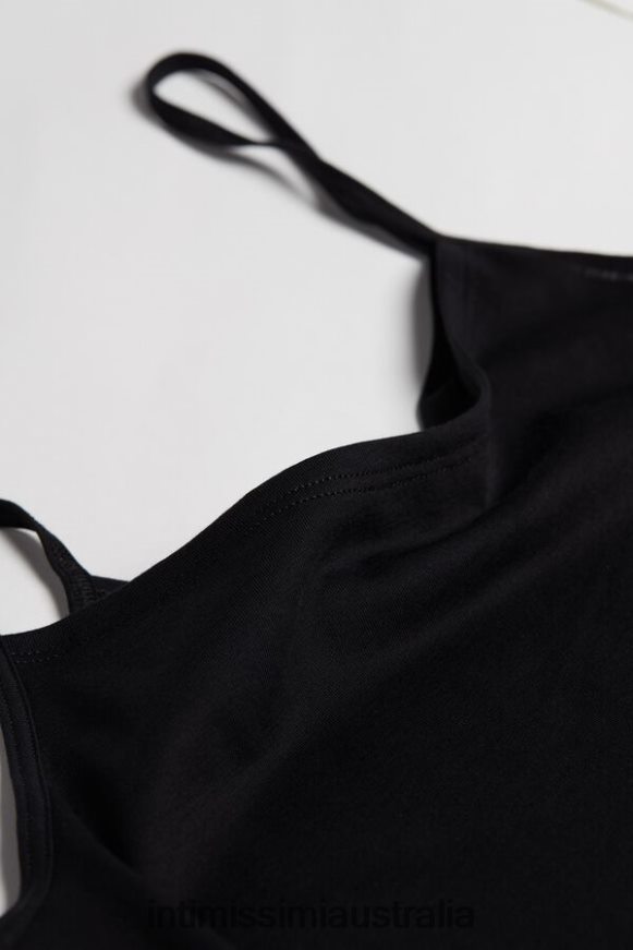 Intimissimi Women 019-Black Apparel 0RJT481241 Ultrafresh Supima Cotton Slip