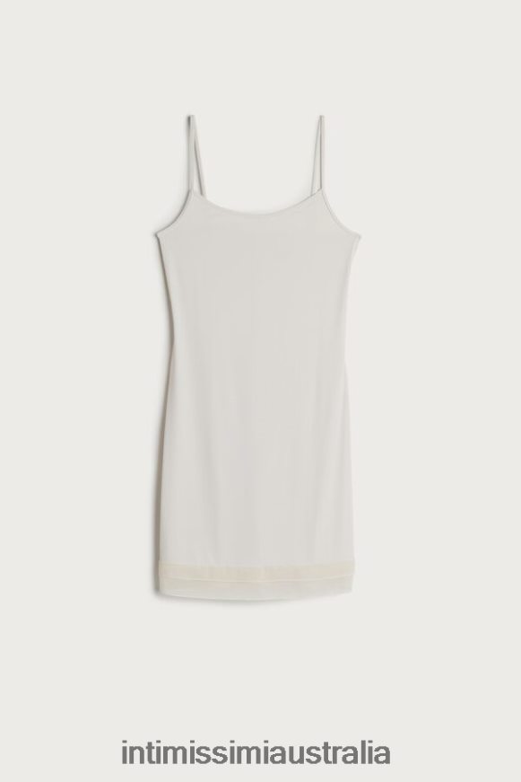 Intimissimi Women 2280-Pink Silk Apparel 0RJT481258 Georgette-Ruffle Microfibre Slip