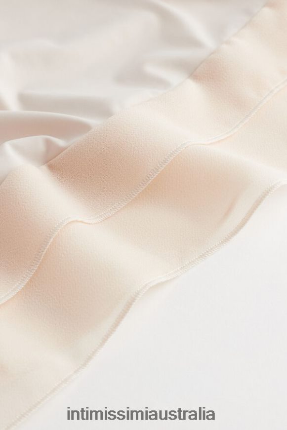 Intimissimi Women 2280-Pink Silk Apparel 0RJT481258 Georgette-Ruffle Microfibre Slip