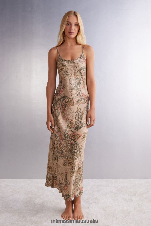 Intimissimi Women 342J-St.Golden Goddess Apparel 0RJT481203 Golden Goddess Full-length Viscose Satin Slip