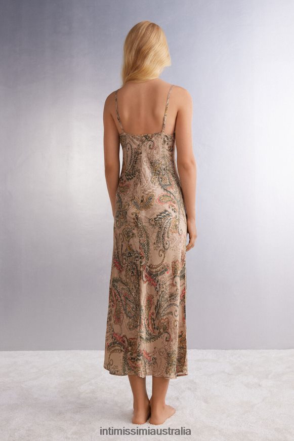 Intimissimi Women 342J-St.Golden Goddess Apparel 0RJT481203 Golden Goddess Full-length Viscose Satin Slip