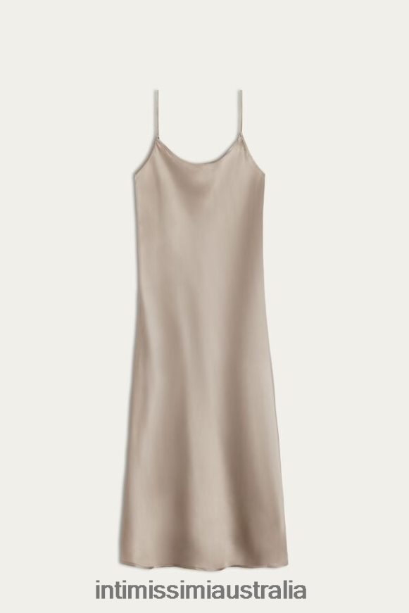 Intimissimi Women 651I-Powder Beige Apparel 0RJT481237 Midi-Length Slip in Silk