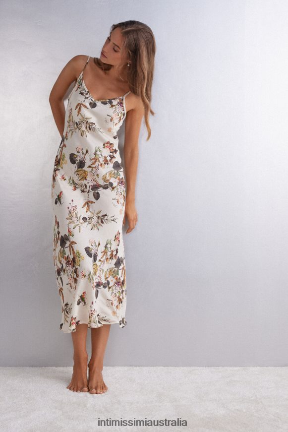 Intimissimi Women 999I-St.Autumn Botanics Apparel 0RJT481211 Autumn Botanics Long Viscose Satin Slip