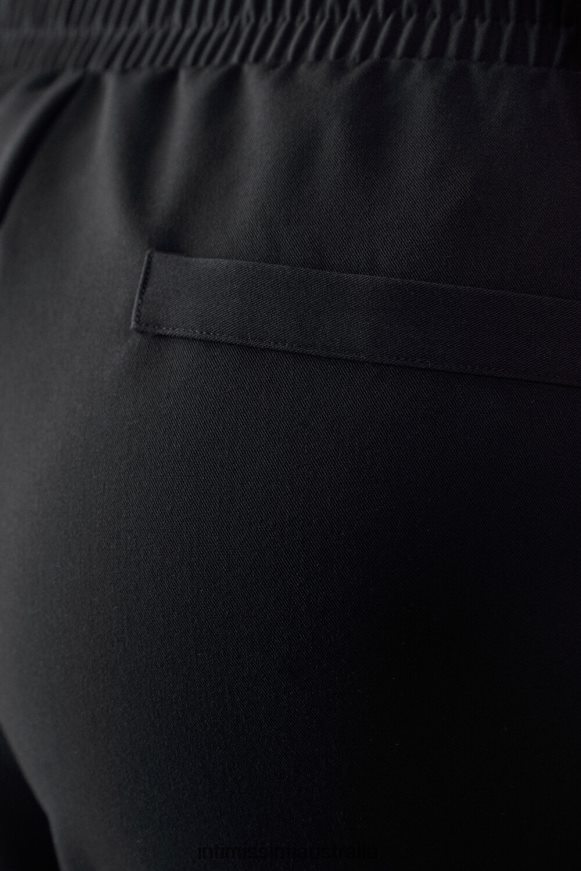 Intimissimi Women 019-Black Apparel 0RJT481330 Full-Length Trousers with Pockets