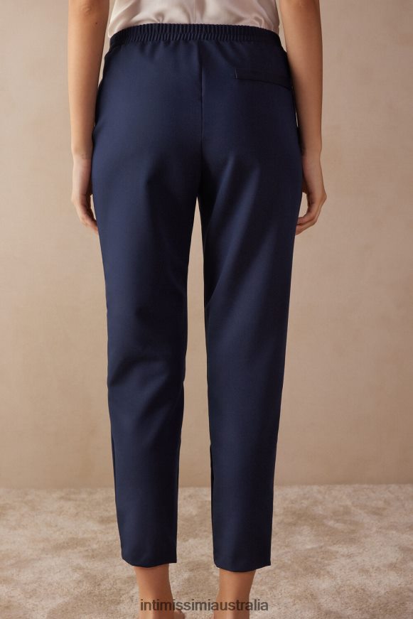 Intimissimi Women 1467-Intense Blue Apparel 0RJT481329 Full-Length Trousers with Pockets