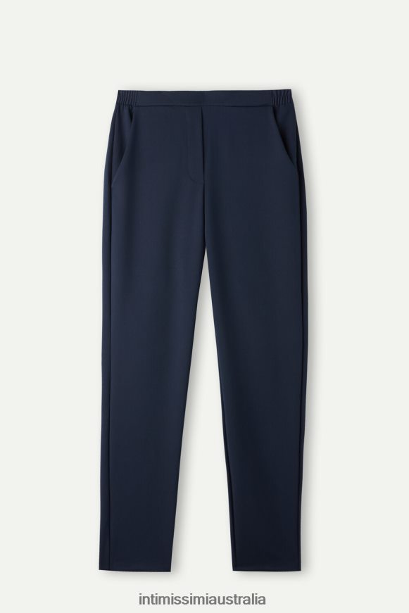Intimissimi Women 1467-Intense Blue Apparel 0RJT481329 Full-Length Trousers with Pockets
