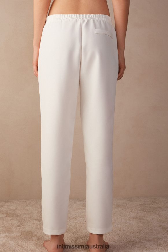 Intimissimi Women 2127-Powder White Apparel 0RJT481440 Trousers with Pockets