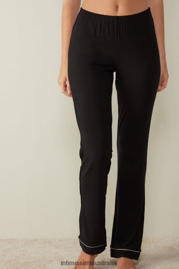 Intimissimi Women 019-Black Apparel 0RJT481671 Long Micromodal Trousers