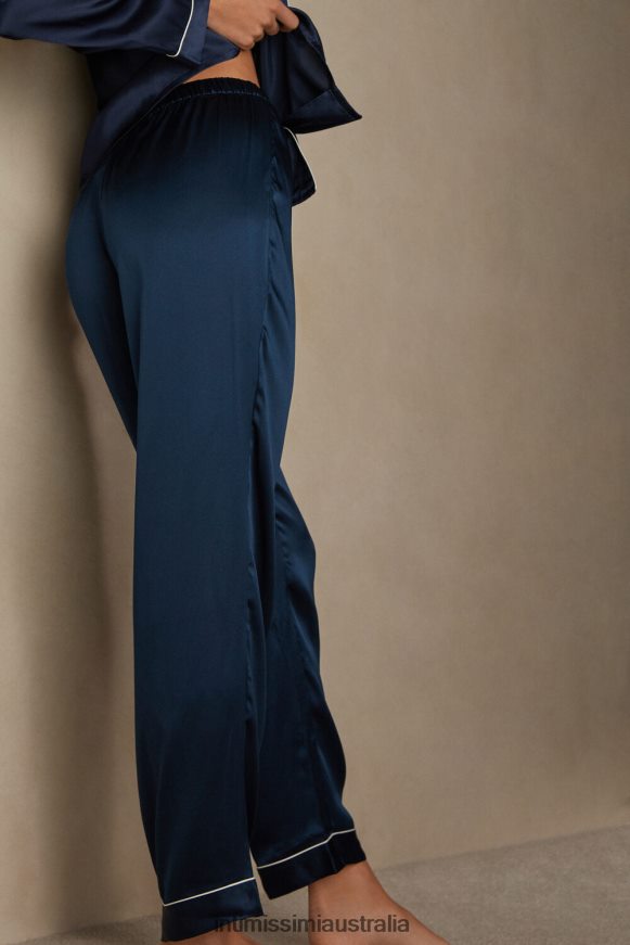 Intimissimi Women 1467-Intense Blue Apparel 0RJT481577 Silk Satin Trousers