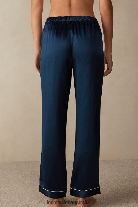 Intimissimi Women 1467-Intense Blue Apparel 0RJT481577 Silk Satin Trousers