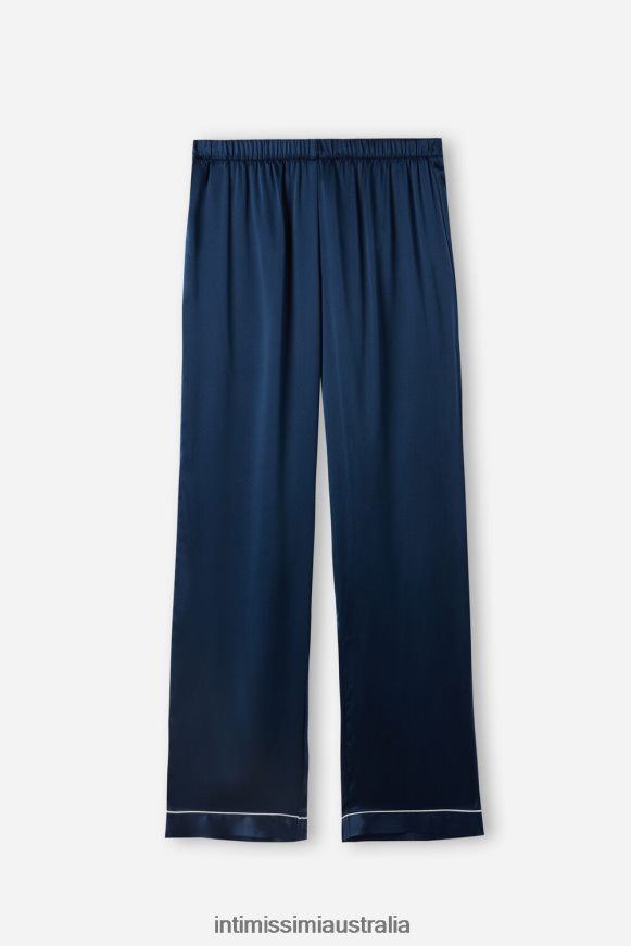 Intimissimi Women 1467-Intense Blue Apparel 0RJT481577 Silk Satin Trousers