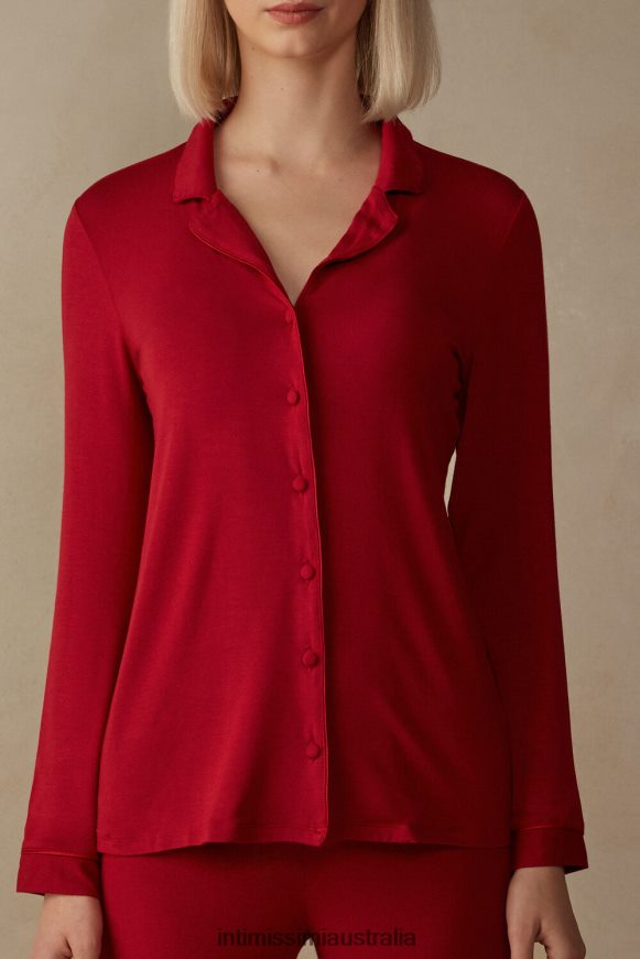 Intimissimi Women 1473-Red Apparel 0RJT481651 Long-Sleeve Micromodal Jacket