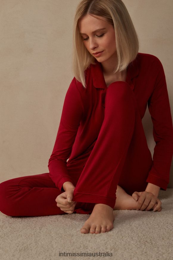 Intimissimi Women 1473-Red Apparel 0RJT481653 Long Micromodal Trousers