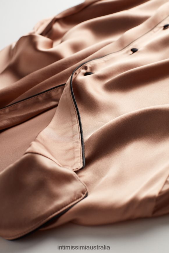 Intimissimi Women 163I-Satin Pink Apparel 0RJT481664 Mannish-Cut Jacket in Silk Satin