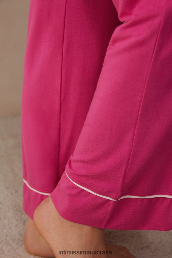 Intimissimi Women 213J-Valentine Pink/Ivory Apparel 0RJT481570 Pretty Flowers Full-Length Modal Trousers