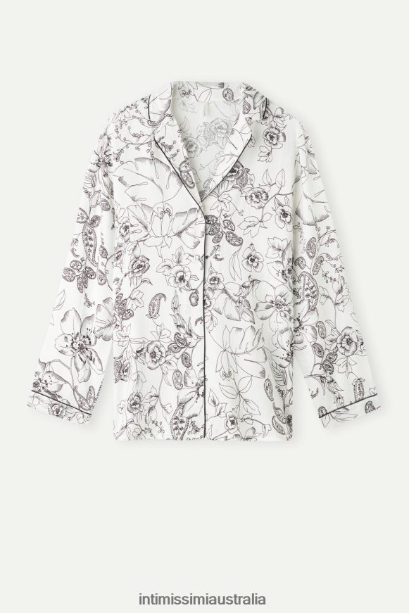 Intimissimi Women 223J-Pure Joy Print Apparel 0RJT481546 Pure Joy Long-Sleeved Satin Top