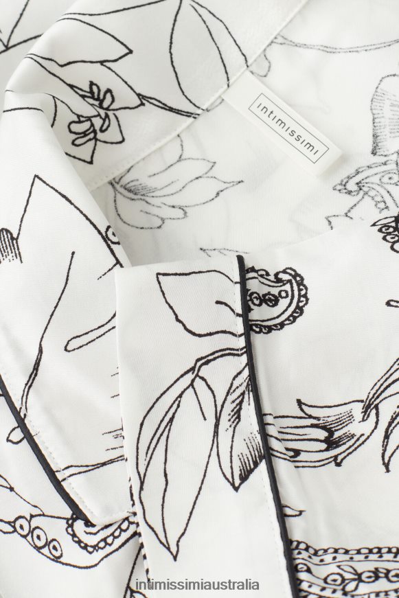 Intimissimi Women 223J-Pure Joy Print Apparel 0RJT481546 Pure Joy Long-Sleeved Satin Top