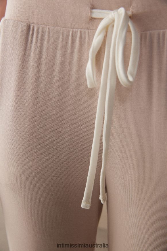 Intimissimi Women 227J-Silk Pink/Powder White Apparel 0RJT481575 Simple Elegance Long Modal Joggers