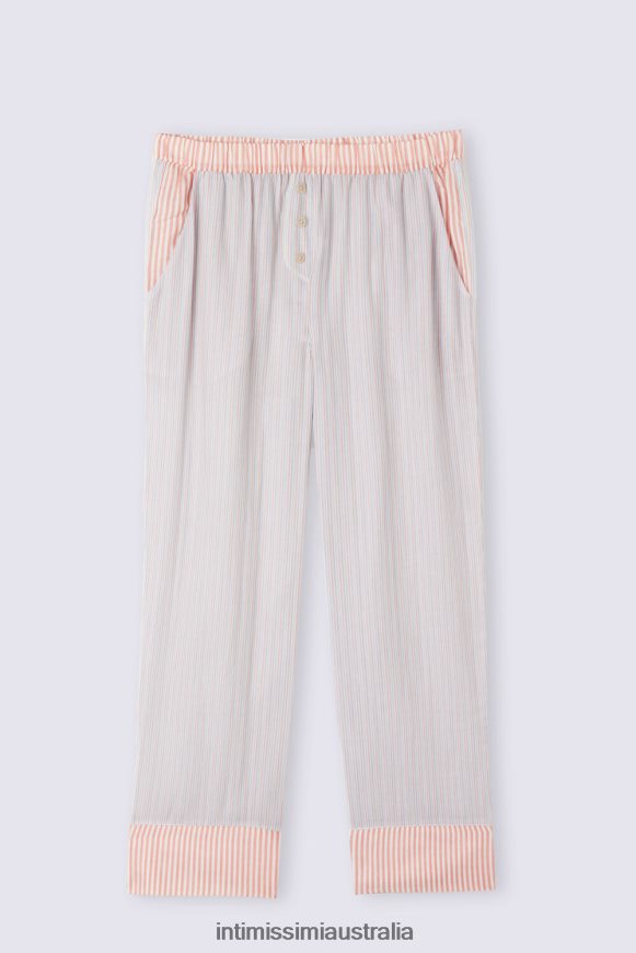 Intimissimi Women 349J-Multicoloured Stripe Apparel 0RJT481499 Neverending Summer Cotton Canvas Trousers